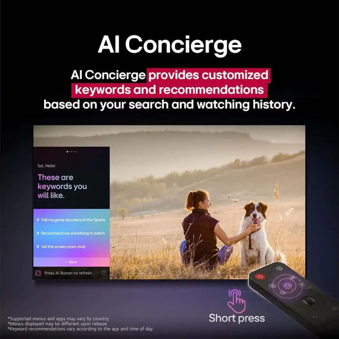 LG 83 Inch C5 Evo AI OLED 4K Smart TV 2025 | Alpha 9 AI Processor Gen8 | 144Hz VRR - 0.1ms Pixel Response Time | AI Magic Remote | Dolby Atmos | Black | OLED83C56LA-AMAG