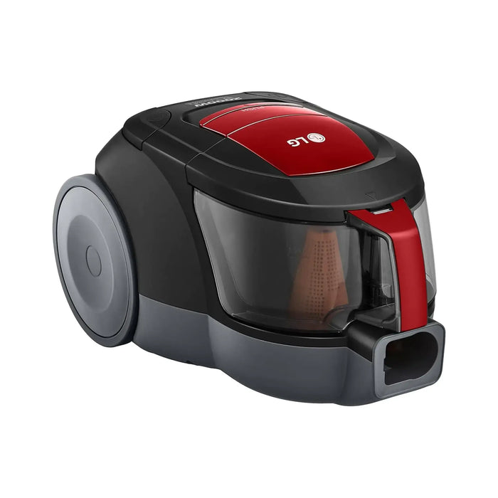 LG Bagless Vacuum Cleaner | 1.3 Liter Dust Capacity | Long Lasting Suction Power | 2000 Watt | Hepa 11 Filter | Telescopic Pipe | Ellipse Cyclone System | Black With Red Finish | VC5420NNTR