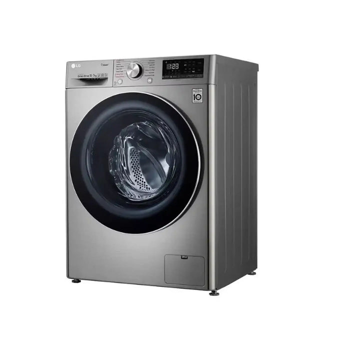 LG 10 Kg Wash| 7 Kg Dry 1400 Rpm Front Load Washer Dryer | Silver |F4V5RGP2T