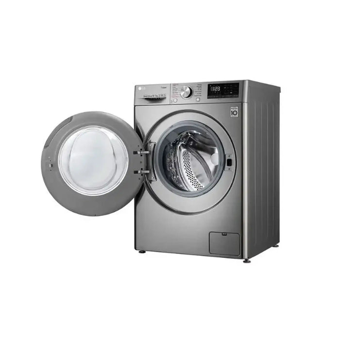 LG 10 Kg Wash| 7 Kg Dry 1400 Rpm Front Load Washer Dryer | Silver |F4V5RGP2T