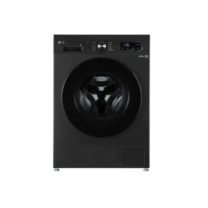 LG 9Kg Front Load Washing Machine | 1200RPM | Platinum Black | LVF0900PBGB