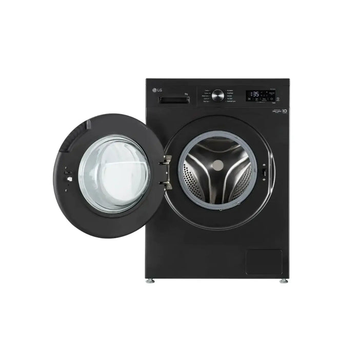 LG 9Kg Front Load Washing Machine | 1200RPM | Platinum Black | LVF0900PBGB