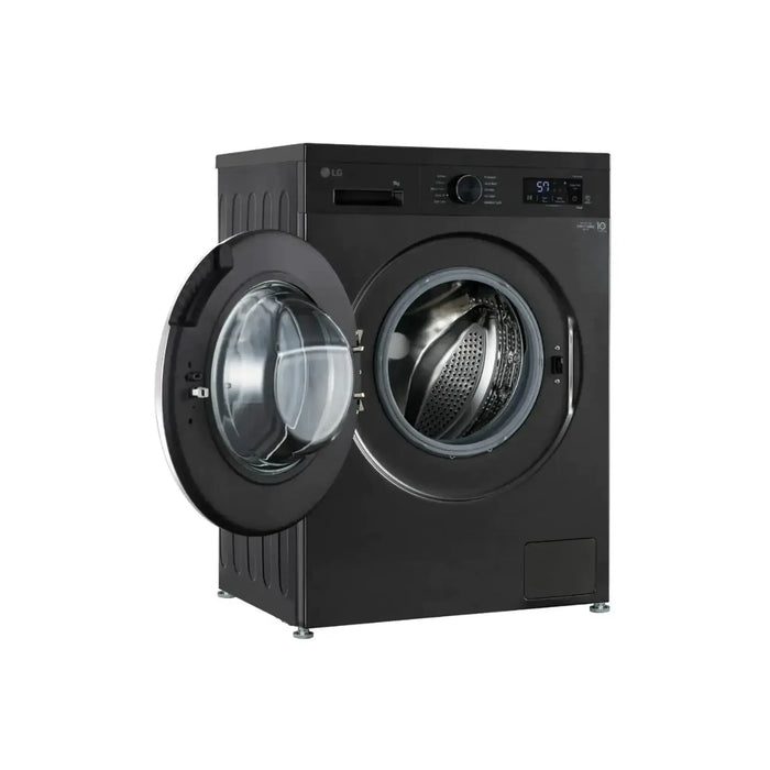 LG 9Kg Front Load Washing Machine | 1200RPM | Platinum Black | LVF0900PBGB
