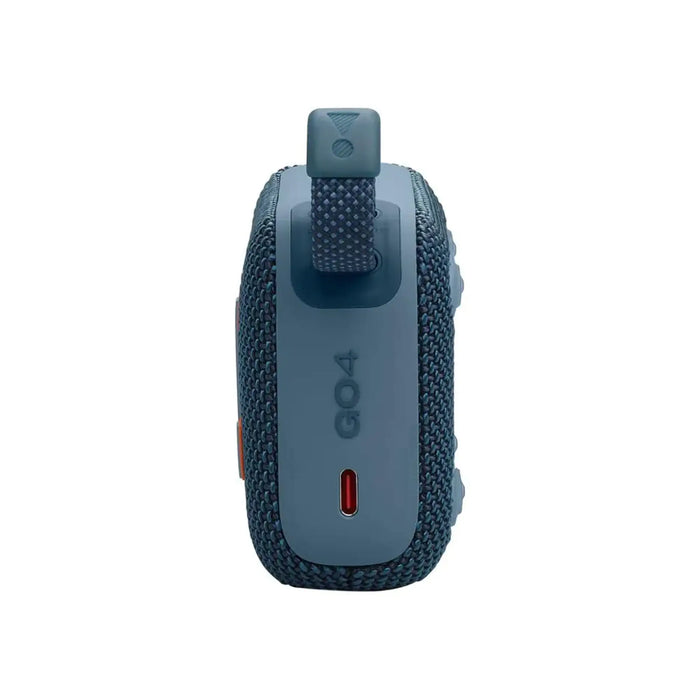 JBL Go 4 | Ultra-portable JBL Pro Sound with punchier bass | Up to 7 hours playtime | Waterproof and dustproof | Blue