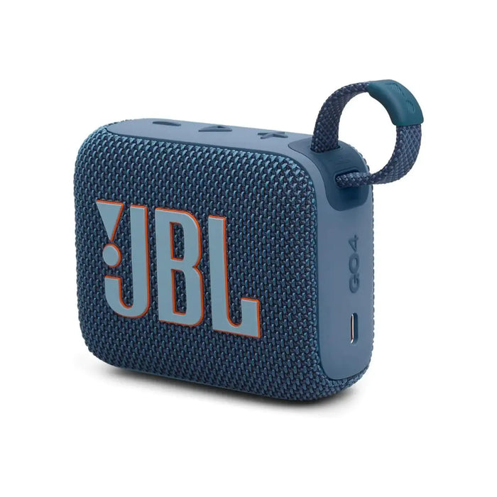JBL Go 4 | Ultra-portable JBL Pro Sound with punchier bass | Up to 7 hours playtime | Waterproof and dustproof | Blue