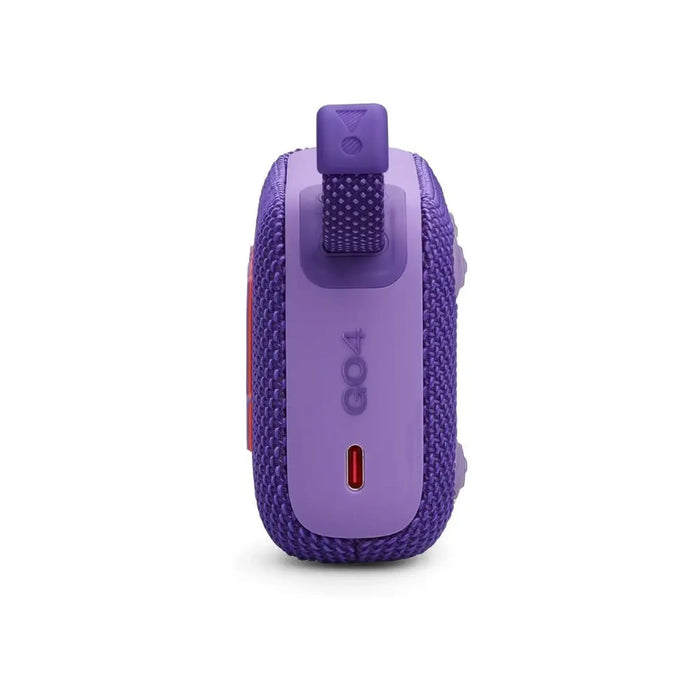 JBL Go 4 | Ultra-portable JBL Pro Sound with punchier bass | Up to 7 hours playtime | Waterproof and dustproof | Purple