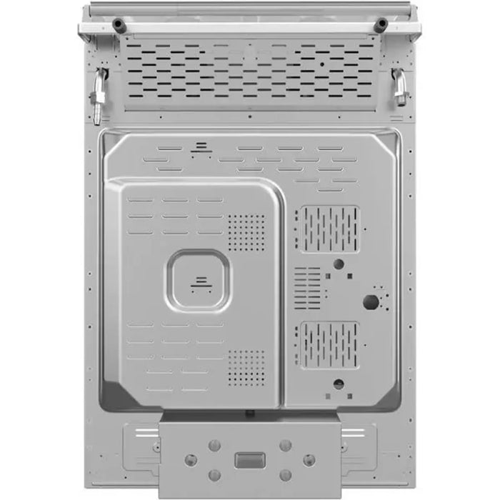 Midea 60x60cm Freestanding Cooker with Convection Fan | Full Gas Cooking Range with 4 Burners | Automatic Ignition & Full Safety | Cast Iron Pan Support | Double Knob for Grill & Oven Control | EME6060-C
