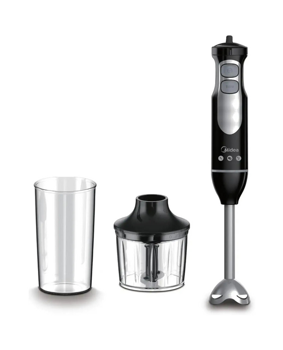 Midea 400W Hand Blender | Stainless Steel Blade | Variable Speed + Turbo | Soups, Smoothies & More | Quiet Motor | Ergonomic Design | MJBH4001W