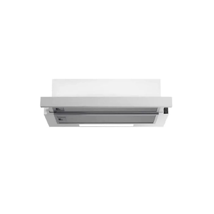 Midea 60cm Telescopic Hood White painted body Stainless Steel front 60L03, White Color
