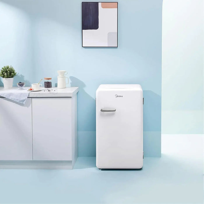 Midea Single Door Refrigerator 142L | Compact Fridge | White | MDRD142SLE01AE