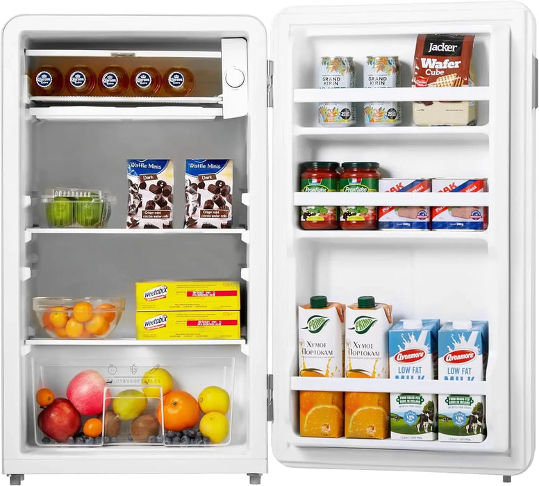 Midea Single Door Refrigerator 142L | Compact Fridge | White | MDRD142SLE01AE