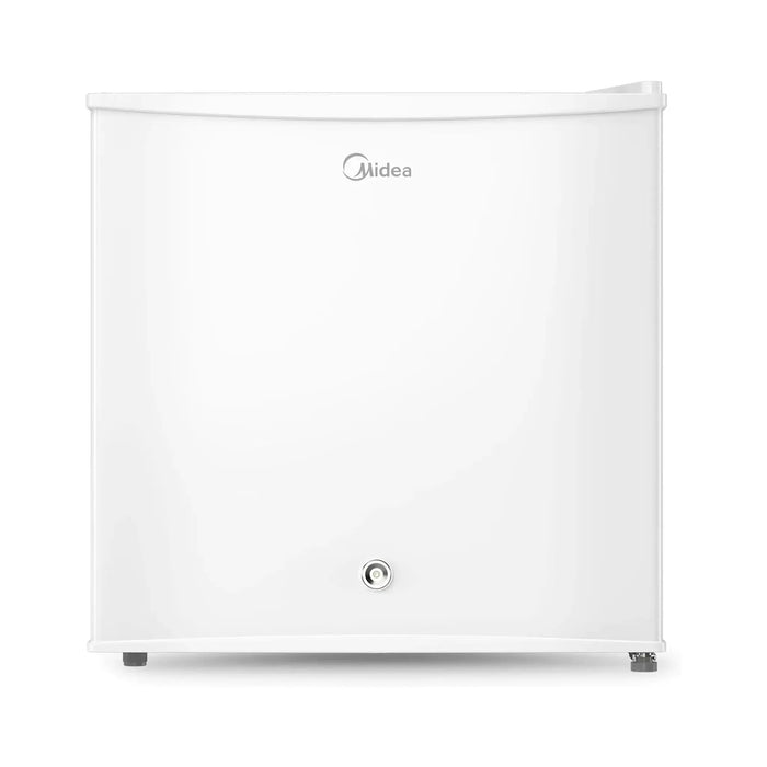 MIDEA Single Door Bar Refrigerator | 93L Net Capacity | Separate Chiller Compartment | Reversible Door | Silver | HS-121LN