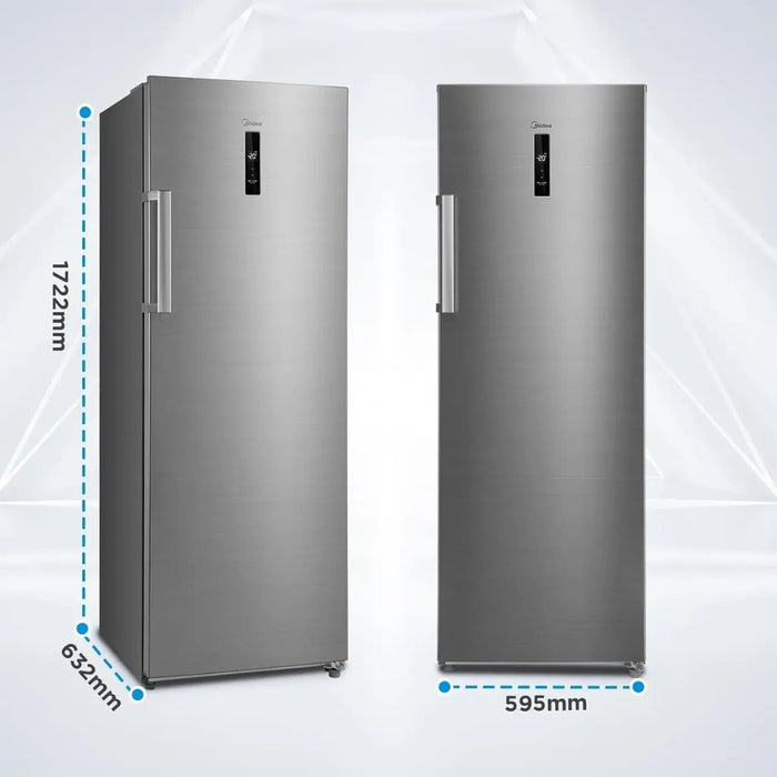 Midea 333L Gross & 238L Net Capacity Convertible Upright Freezer | Frost Free with Quick Freeze Technology | Convert from Freezer to Refrigerator with One Click Button | Electronic Control | Silver | MDRU333FEE46AE