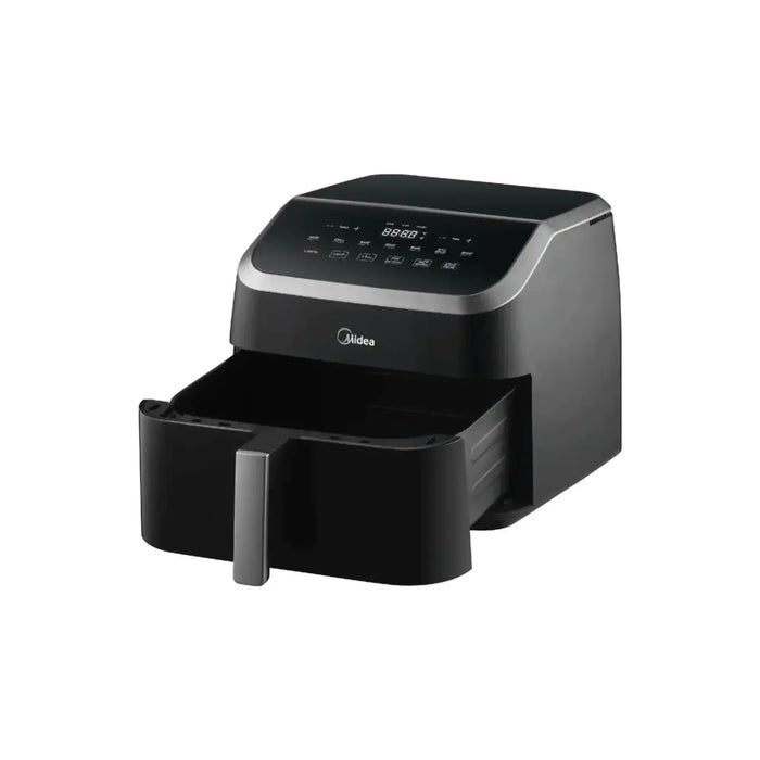 Midea WideMax Air Fryer Digital Touch Control 4.5L | 1500W Power | 7 Cooking Presets | 40-230¡C Temperature Range | Auto-Pause And Overheat Protection | Black | MAD-450F2BPK