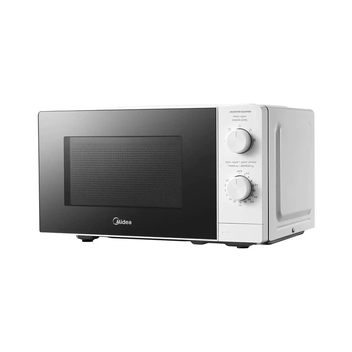 Midea 20L Solo Microwave Oven | 700W Power | 5 Power Levels | Defrost Function | Child Safety Lock | White | MO20MWH