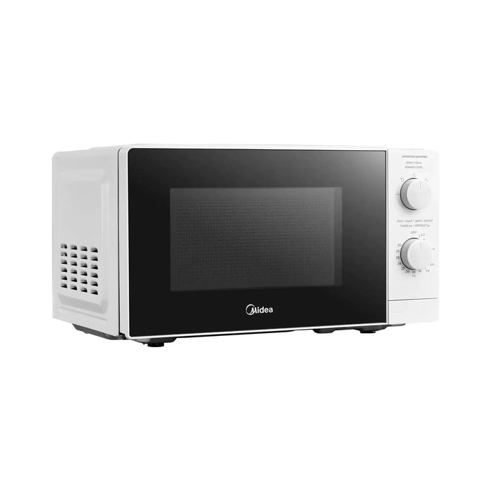 Midea 20L Solo Microwave Oven | 700W Power | 5 Power Levels | Defrost Function | Child Safety Lock | White | MO20MWH