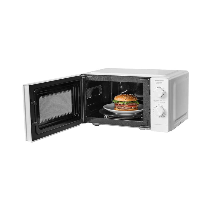 Midea 20L Solo Microwave Oven | 700W Power | 5 Power Levels | Defrost Function | Child Safety Lock | White | MO20MWH