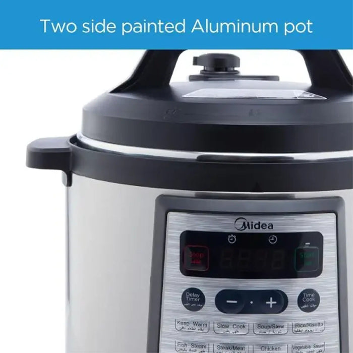 Midea 8L 20-in-1 Multifunctional Electric Pressure Cooker | 20 Pre-Set Smart Cooking Programs | LED Display & Indicator | Aluminum Inner Pot | Auto Keep Warm | The Family Meal Solution | MY-CS8001