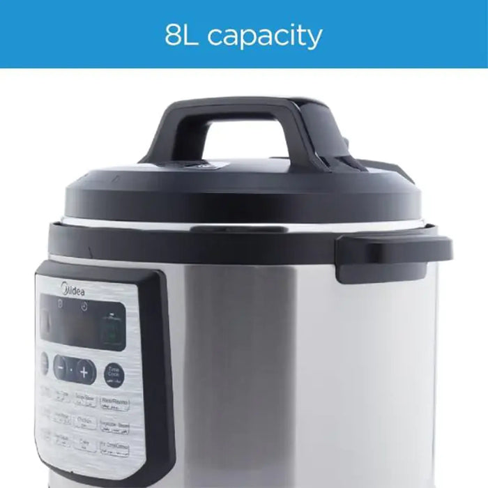 Midea 8L 20-in-1 Multifunctional Electric Pressure Cooker | 20 Pre-Set Smart Cooking Programs | LED Display & Indicator | Aluminum Inner Pot | Auto Keep Warm | The Family Meal Solution | MY-CS8001