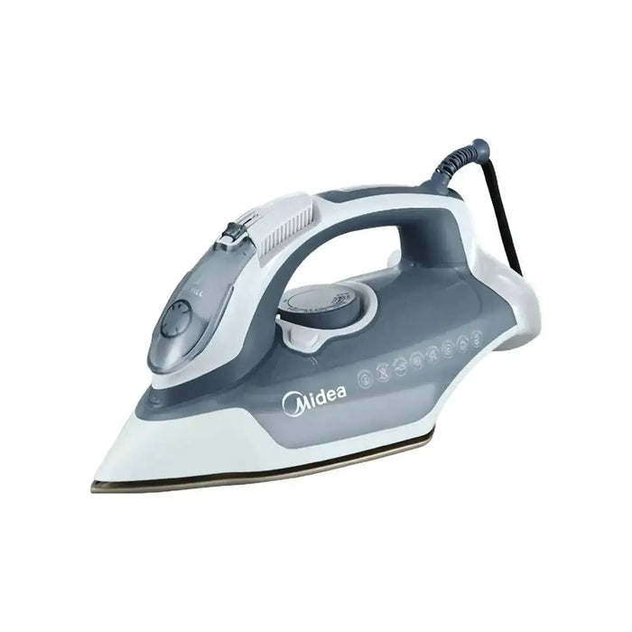 Midea Steam Iron 2400 Watts | Dry And Steam Ironing | Ceramic Non-Stick Soleplate | 300ml Water Tank | 2400W Power | YPJ20A1W
