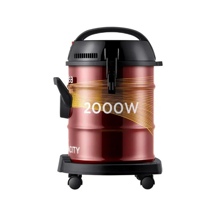 Midea Drum Vacuum Cleaner 2000 Watts | 21 Liters Ultra-Large Tank Dust Capacity | Adjustable Tube | Removable & Washable Filter | Rug-Floor Nozzle | Blower Function | Best for Home & Office | Model: MDVC21