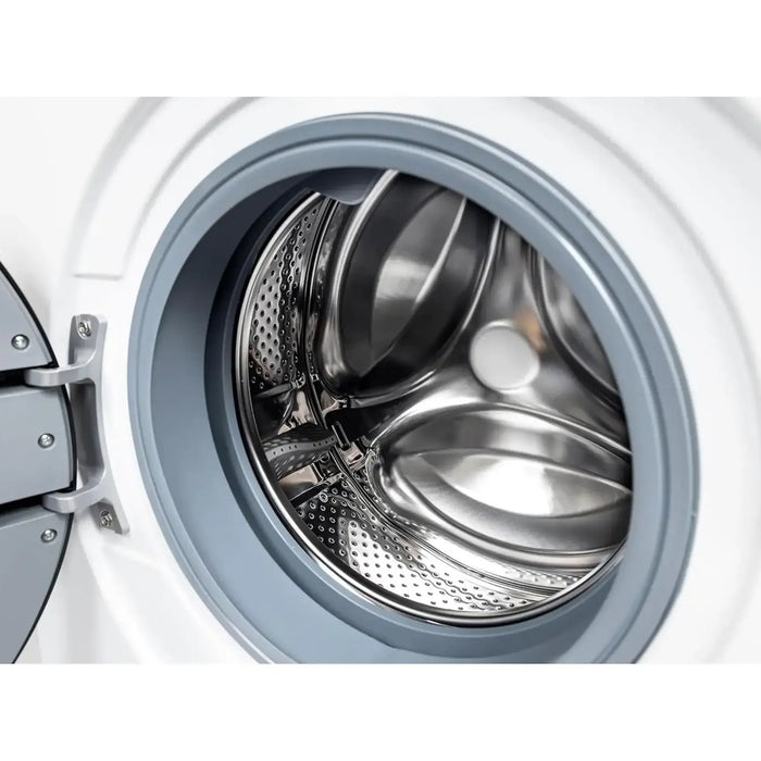 Midea 8KG Front Load Washing Machine BLDC Inverter Motor|1400 RPM | 15 Programs| Lunar Dial| Integrated Digital Control-LED Display| Water Cube Drum | White| MF110W80B-W-GCCE