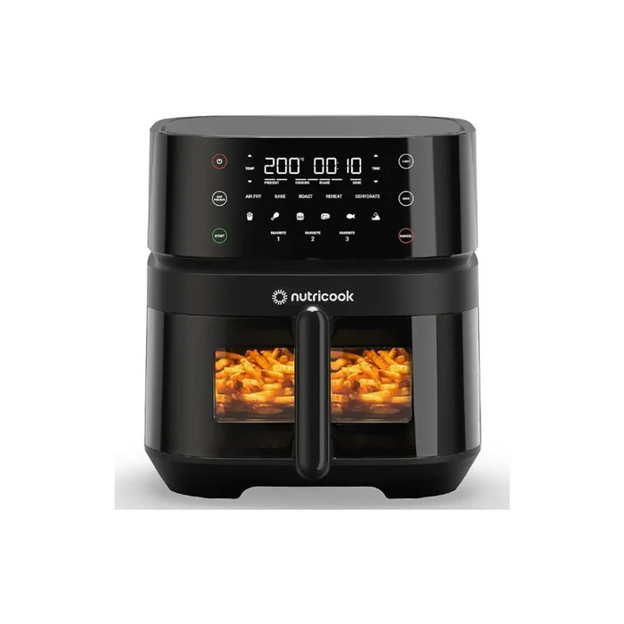 Nutricook Air Fryer 3 Vision 5.7L|Clear Window & Internal Light|Air Fry, Roast, Bake, Dehydrate & Reheat|6 Presets|Black|1700W|2 Year Warranty
