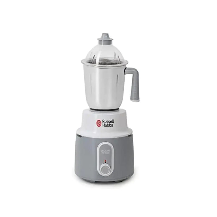 Russell Hobbs Delight Mixer Grinder | 750W Power | 3 Stainless Steel Jars | White/Grey | MG42506