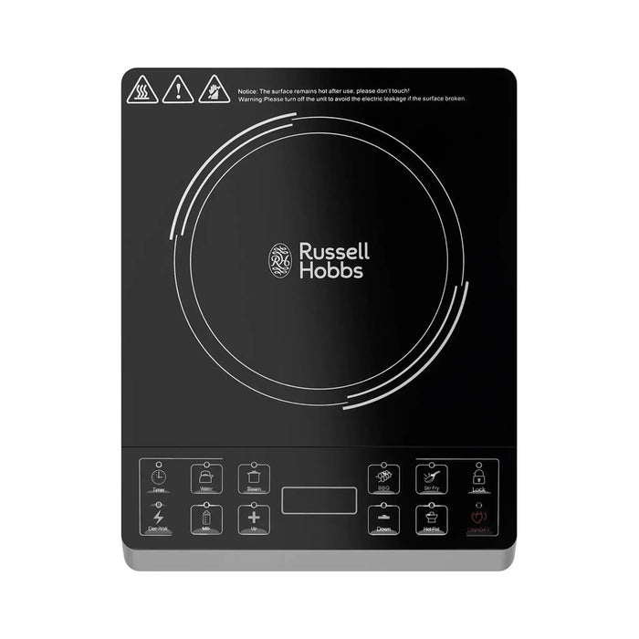 Russell Hobbs Infrared Cooker J12 | 2000W Infrared Heating | Single Cooking Zone | 7 Preset Menus | Child Lock Safety | Black | J12