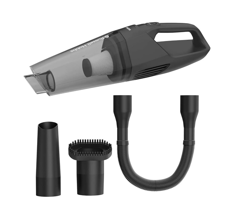 Russell Hobbs Rechargeable Handheld Vacuum Cleaner V01 | 70W Power | 2000mAh 11.1V Battery | 0.4L Dust Capacity | Type-C Charging | Black | RHHV01