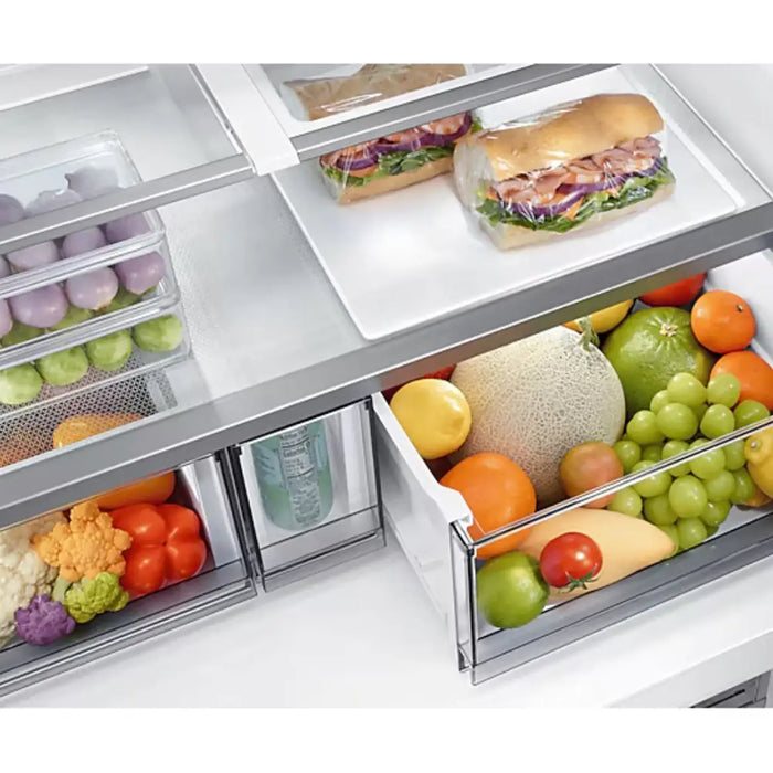 Samsung 602L BESPOKE T Style French Door Refrigerator | Beverage Centerª | Black | RF65DG90BEB1AE