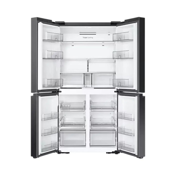 Samsung 602L BESPOKE T Style French Door Refrigerator | Beverage Centerª | Black | RF65DG90BEB1AE