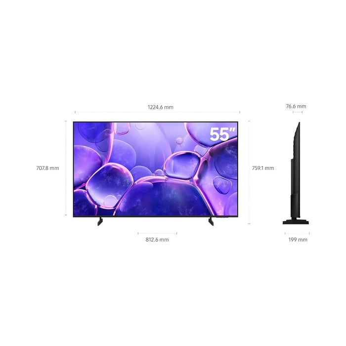 Samsung 55 Inch Crystal UHD U8000F 4K Smart TV | 60Hz Refresh Rate | HDR10+ | Tizen Smart TV | WiFi 5 | UN55U8000FFXZA