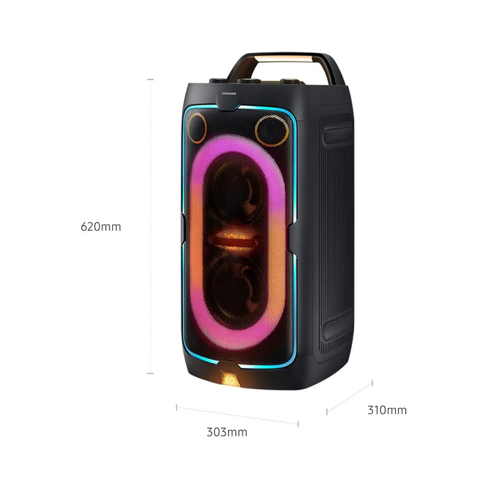 Samsung Sound Tower MX-ST40F | 160W Powerful Party Sound | Party Lights+ | 12 Hours Playtime | Bluetooth Connectivity | Black | MX-ST40F/ZN