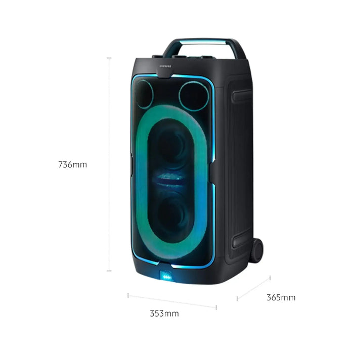 Samsung Sound Tower MX-ST50F | 240W Party Speaker | Dual Woofers | Bluetooth | IPX4 Water Resistant | Black | MX-ST50F