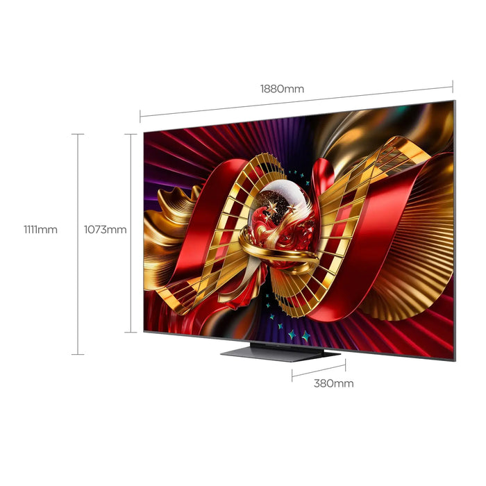 TCL 85 Inch SQD-Mini LED 4K Google TV | Up to 100% BT.2020 | WHVA 2.0 Ultra Panel | Up to HDR 6000nits | Virtually ZeroBorder | 2026 Model