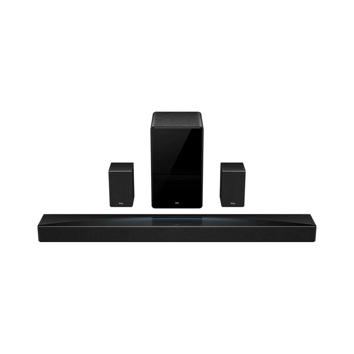 TCL Q85H Pro 7.1.4 Channel Sound Bar | Dolby Atmos DTS:X | 860W Audio Power | Wireless Subwoofer And Wireless Surround Speakers | Bluetooth 5.1 AirPlay2 HDMI eARC | Q85H Pro