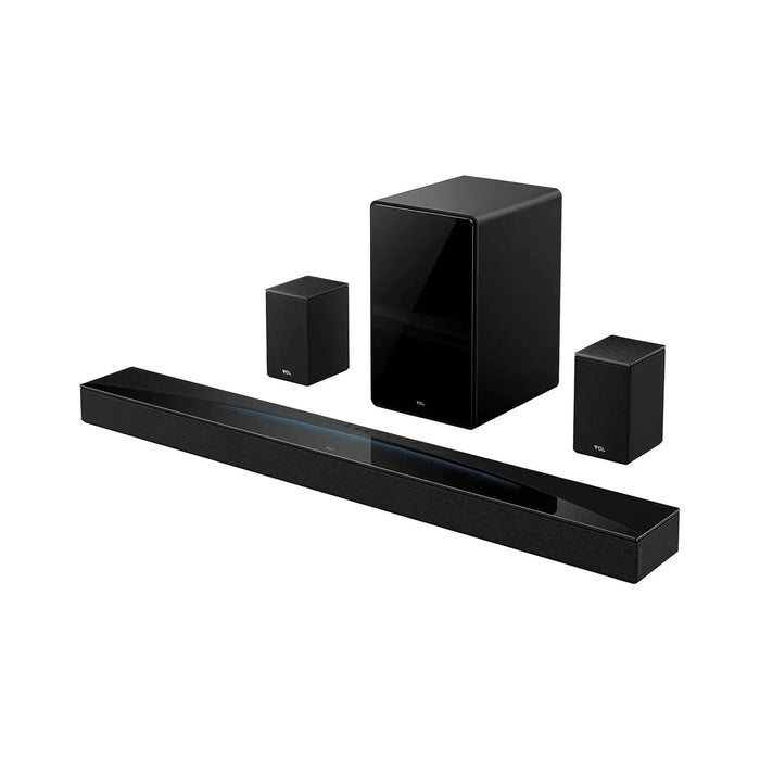 TCL Q85H Pro 7.1.4 Channel Sound Bar | Dolby Atmos DTS:X | 860W Audio Power | Wireless Subwoofer And Wireless Surround Speakers | Bluetooth 5.1 AirPlay2 HDMI eARC | Q85H Pro