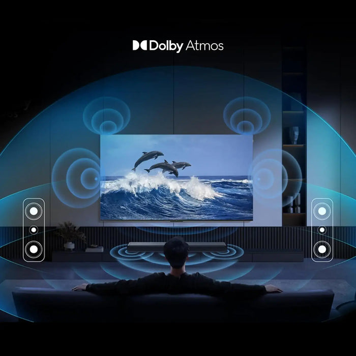 TCL S55H 2.1 Channel Sound Bar with Wireless Subwoofer | Dolby Atmos | DTS Virtual:X | 220W Total Power | Bluetooth 5.2 | HDMI eARC | S55H