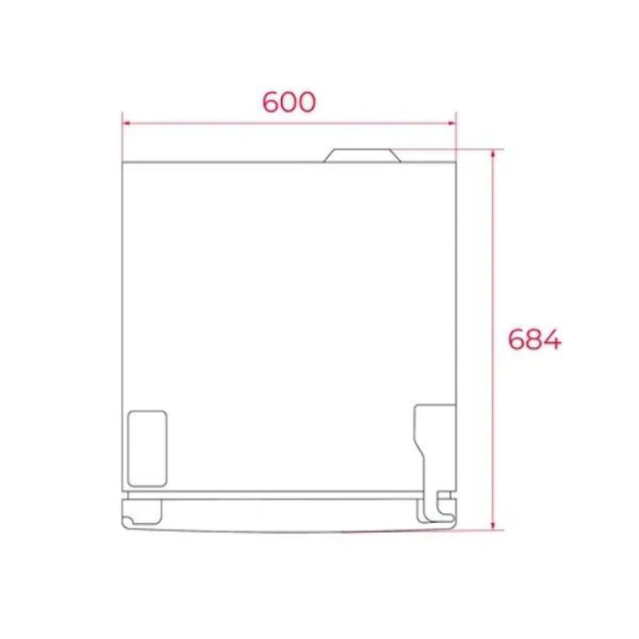 Teka No Frost combi refrigerator with inverter motor and exterior screen| RBF 3450 SS 220-240 50 ME