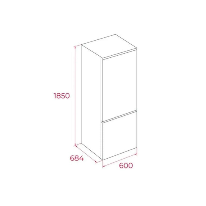 Teka No Frost combi refrigerator with inverter motor and exterior screen| RBF 3450 SS 220-240 50 ME