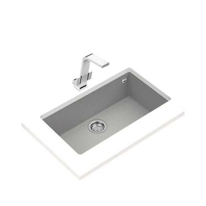 TEKA |Square 72.40 TG| Undermount Tegranite sink with one bowl