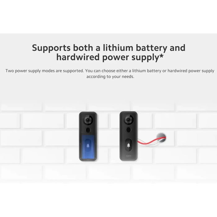 Xiaomi Smart Doorbell 3S | 2K Ultra-Clear Video | 180¡ Wide View | Wi-Fi 6 | IP65 Weather Resistant | 5200mAh Battery | MJML07-FJ