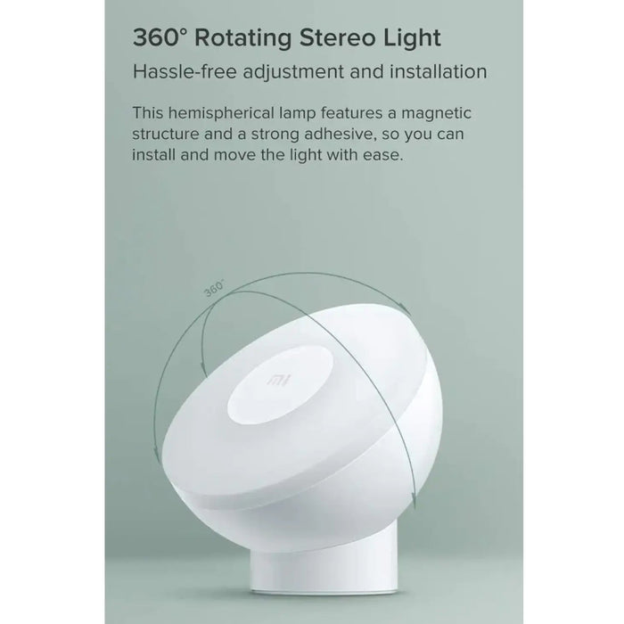 Xiaomi Mi Motion-Activated Night Light 2 Bluetooth | 3-in-1 Smart Motion & Light Sensor | 360¡ Rotating Magnetic Base | App Control | Warm 2800K Eye-Friendly Light | MJYD02YL-A
