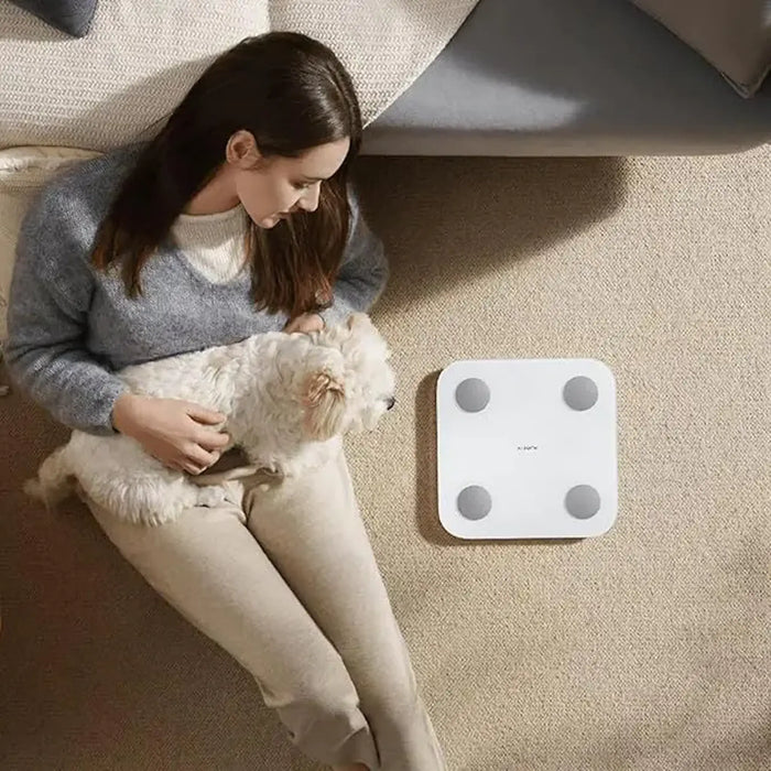 Xiaomi Body Composition Scale S400 White | Dual-Frequency Bioelectrical Impedance | 25 Body Composition Indicators | Bluetooth 5.0 App Connectivity | Static Heart Rate Monitoring | MJTZC01YM