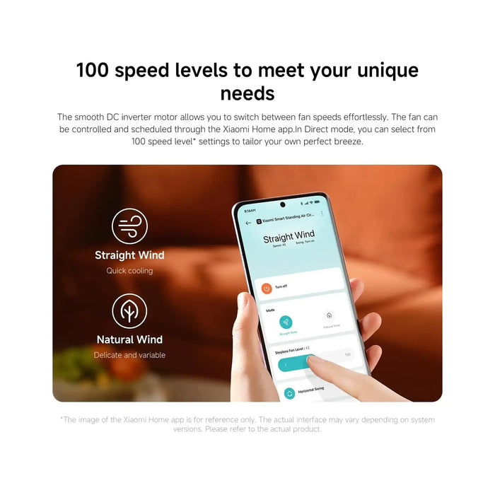 Xiaomi Smart Standing Air Circulation Fan | 1440m_/h Airflow | 13m Long-Range Ventilation | 100¡ Vertical & 120¡ Horizontal Oscillation | Smart App & Voice Control | White | BPLDS11DM