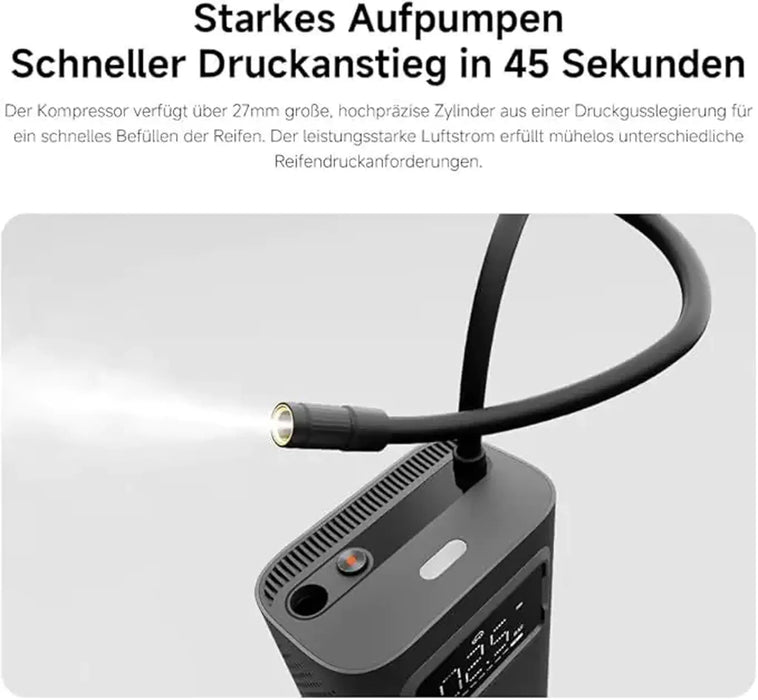 Xiaomi Portable Electric Air Compressor 2 Pro | 150 PSI Cordless Tire Inflator | USB-C Rechargeable | LED Emergency Light | For Car Motorcycle Bicycle Scooter Balls