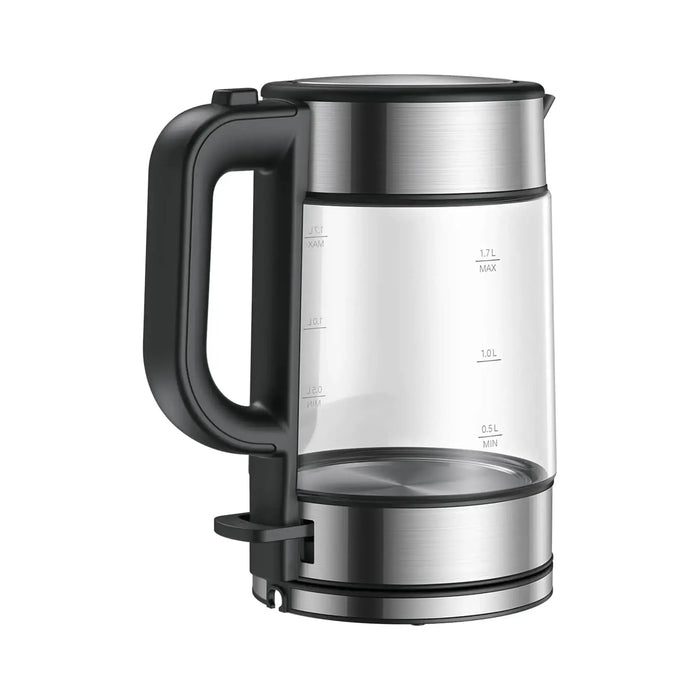 Xiaomi Electric Glass Kettle EU | 1.7L Capacity | 2200W Fast Boil | Borosilicate Glass | LED Heating Indicator | Black Transparent | MJDSH05FD