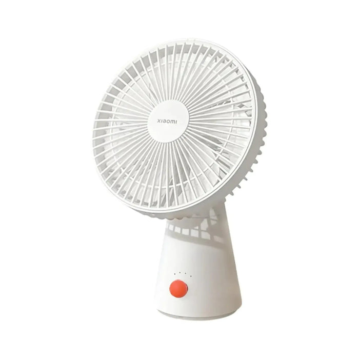 Xiaomi Rechargeable Mini Fan | 2-in-1 Handheld and Desktop Fan | 4000mAh Battery Up to 18.5h | Low-Noise Brushless DC Motor | 4 Wind Speeds | Type-C Charging | ZMYDFS01DM