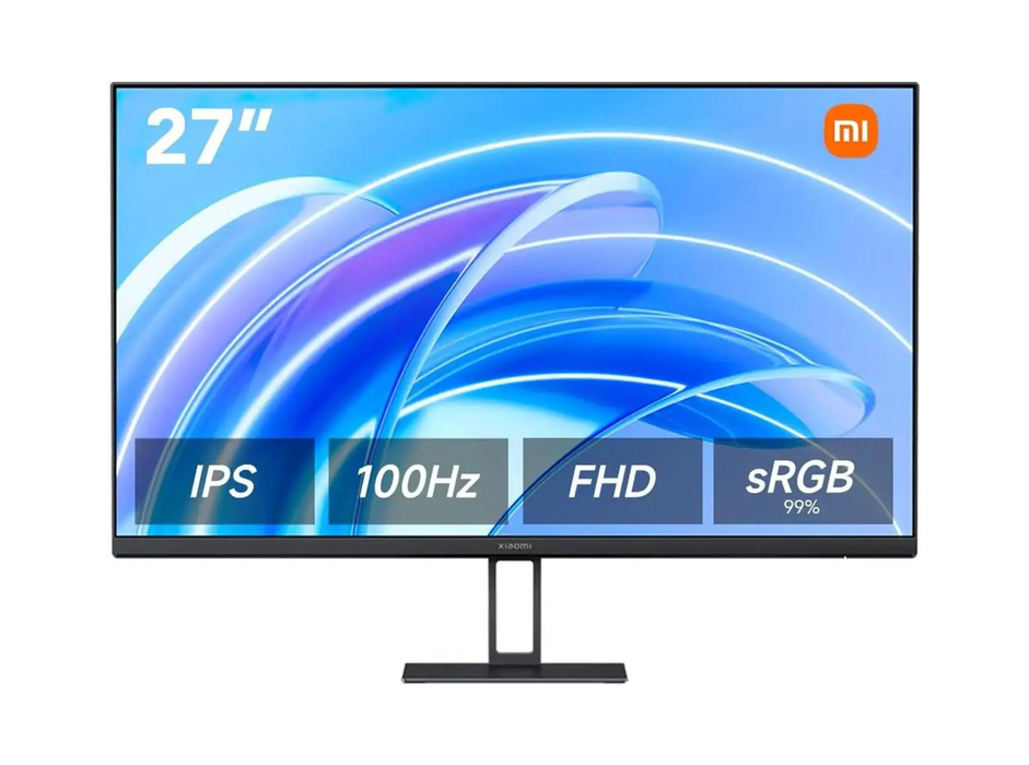 Xiaomi Monitor A27i 27" IPS Monitor | 27" Full HD 1920 x 1080 | 100Hz Refresh Rate | 6ms Response Time | 16.7M Colors 99% sRGB | HDMI 2.0 and DisplayPort 1.4 | Black